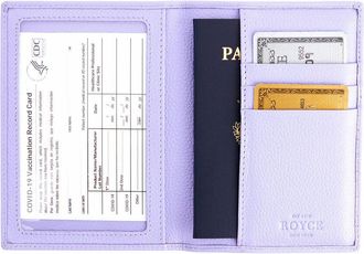 Royce Leather Royce New York Leather Rfid Blocking Passport Cover With Card Slots