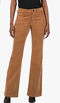 Kut from the Kloth Womens Ana High Rise Fab Flare Jeans In Camel