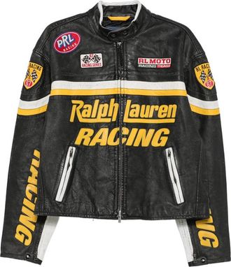 Ralph Lauren Logo-patch Leather Jacket