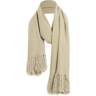 Favorite Daughter The Fringe Lightweight Scarf in Oatmeal at Nordstrom