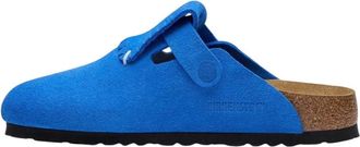 Birkenstock Schoenen, Dames, Blauw, 40 EU, Leer, Boston Flap