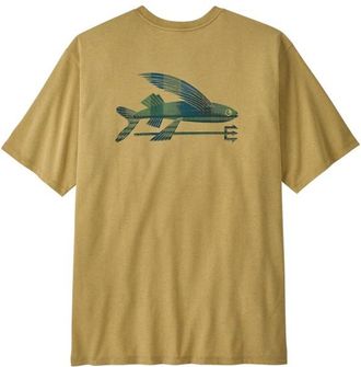 Patagonia Flying Fish Responsibili-Tee T-Shirt f&uuml;r Herren | beige
