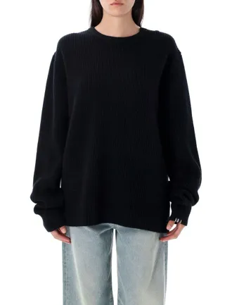 Extreme Cashmere You Relaxed Fit Ribbed Knit Sweater