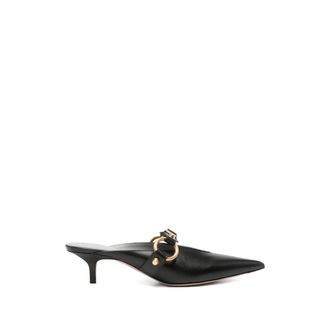 Balenciaga City Buckle-detail Pointed-toe Mules