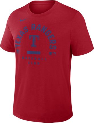 Nike Texas Rangers Authentic Collection Early Work Nike Mens Dri-FIT MLB T-Shirt in Red | 034J62QTER-HXK