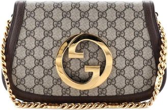 Gucci Blondie NM Chain Flap schoudertas met GG-coating - Bruin