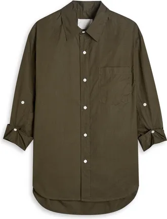 Citizens Of Humanity Citizens OF Humanity Kayla Cotton Shirt - Dark Green - XL (UK16 / XL)