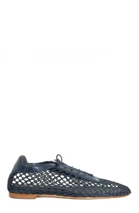 Andrea Gomez Antonia Mesh Flat in Navy at Nordstrom, Size 40.5