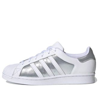 adidas (WMNS) adidas Superstar White Silver Metallic FX6048