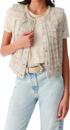 Iro Dilea Sleeveless Jacket In Beige