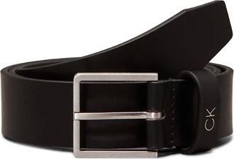 Calvin Klein leather metal-buckle belt - men - Calf Leather - 105 - Black