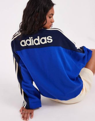 adidas Originals felpa grafica blu