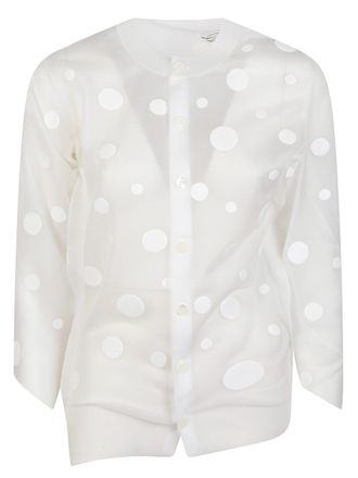 Junya Watanabe White Polka Dot Pattern Sweater