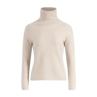 Max Mara Mmlcarioca Turtleneck - Dames - Coltruien - Beige - M - Wol - Truien & Vesten
