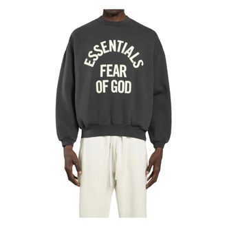 Fear of God Sweatshirts, male, Gray, Size: XL Campus 90s Crewneck Sweatshirt