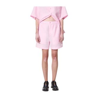 PANGAIA Pangaia - DNA Linnen Shorts Middellang - Dames - Korte broeken - Roze - Maat: S Linnen