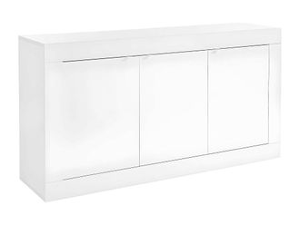 VENTE-UNIQUE.COM Buffet 3 puertas inicial - l160 cm - blanco