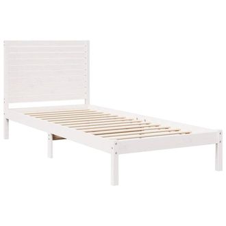 Berkfield Home Decorative Extra Long Bed Frame without Mattress White 90x210 cm