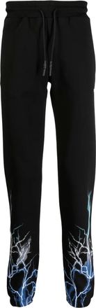 Phobia Archive Pantaloni sportivi con stampa Lightning - Nero