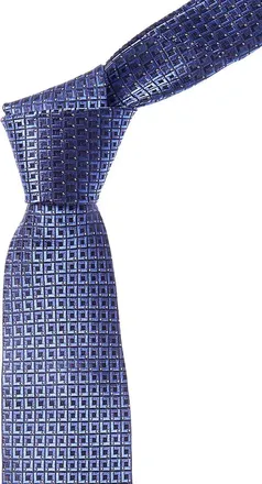Canali Blue Squares Silk Tie