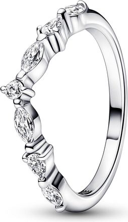 Pandora Ladies Timeless Wish Sparkling Alternating Ring, Size 58