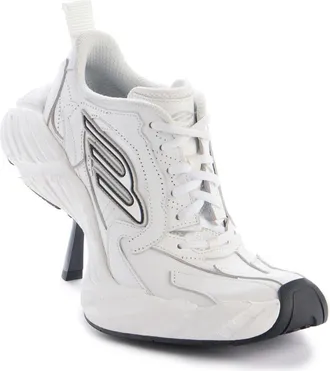Balenciaga Monday Sneaker Pump in 9011 White /Black /Grey at Nordstrom, Size 10Us