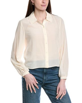 Frame Denim The Silk Prim Blouse