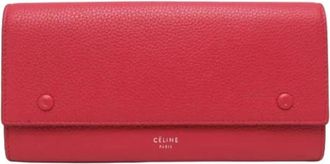 Celine Pre-owned Multifunction flap wallet - Dames - Vintage Accessoires - Roze - ONE Size - Leer - Vintage