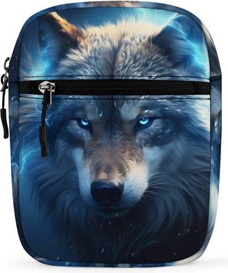 Generic Thunder Wolf Crossbody Bag Adjustable Satchel Cute Shoulder Bag Lightweight Sling Bags