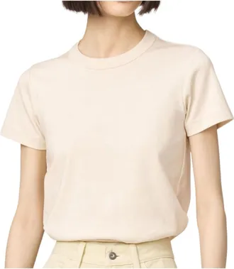 Uniqlo (WMNS) UNIQLO Crew Neck T-Shirt Natural 483456-30