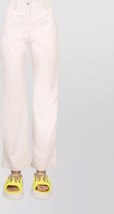 Msgm trousers with high waist and pockets