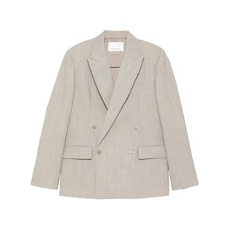 Frankie Shop Newark Double-Breasted Blazer - Jackets - Mujer - Beige - S