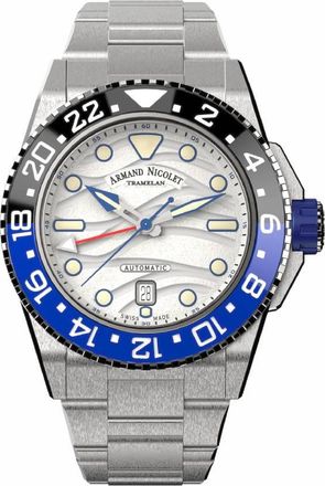 Armand Nicolet JSH Automatic Silver Dial Mens Watch A486RGU-AU-MA4482A