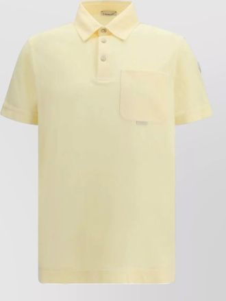 Moncler cotton piqu&eacute; short-sleeve polo shirt