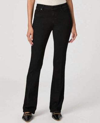 Paige Manhattan Bootcut 32 Jeans In Black Shadow