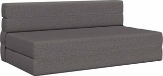 vidaXL Sof&aacute; Cama Plegable Gris Claro 152 X 86,5 X 60 Cm Tela Vidaxl
