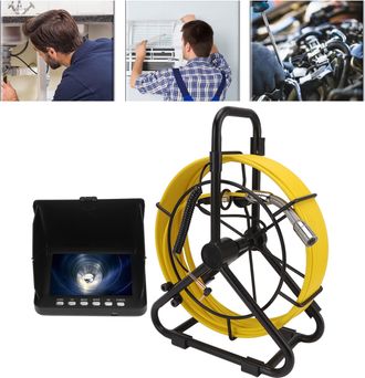 Infinite C&aacute;mara De Inspecci&oacute;n Hd 1080p Para Tuber&iacute;as De Alcantarillado Con Pantalla Lcd De 5 Pulgadas Y Tarjeta De Memoria Para Tuber&iacute;as Con Un Di&aacute;metro De 18 