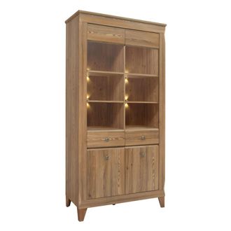 Petits Meubles Vitrina 4 puertas paneles de aglomerado madera