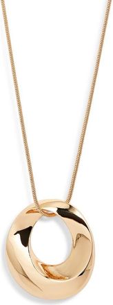 Nordstrom Bold Sculptural Twist Pendant Necklace in Gold at Nordstrom