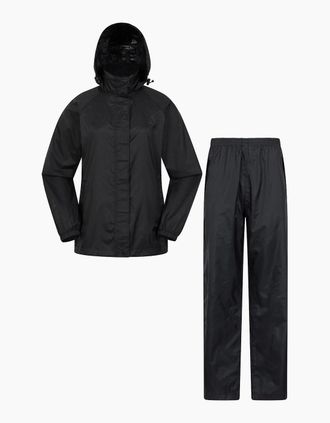 Mountain Warehouse Womens Mountain Warehouse Womens/Ladies Pakka Jacket and Trousers Set - Black - Size: 12