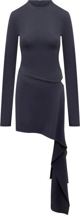 The Attico Jurk met rits aan de achterkant en zijopening - Dames - Korte kleedjes - Blauw - XS - Kleedjes