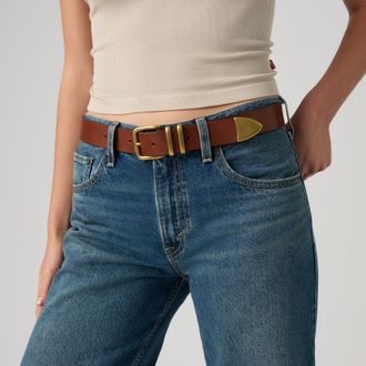 Levi's Freya 3 Piece Belt - Womens - 100 - Brown