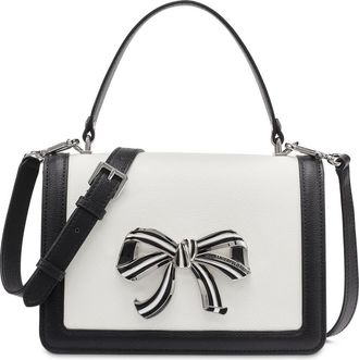 Karl Lagerfeld Simone Satchel in White/black 1 at Nordstrom