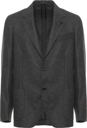 Lardini Dark Grey Wool Jacket with Classic Lapel