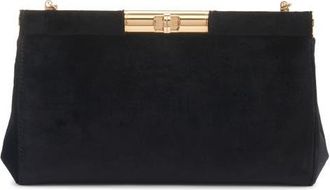 Dolce & Gabbana Medium Marlene Velvet Shoulder Bag in 80999 Nero at Nordstrom