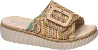 Rieker Schoenen, Dames, Beige, 39 EU, Hennep, Antistress Slippers
