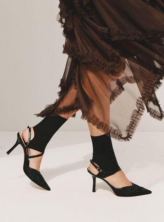 Simons Womens Open heel and toe thin socks