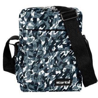 Generic Stylish Padded Mini Sling Bag for Men and Women, Small Passport Travel Bag and Small Sling Bag With Water Bottle Pocket (Grey - 16.5 x 8 x 25.5 cm)