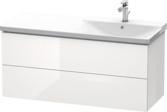 Duravit Duravit L-cube M&oacute;dulo Mural 1220mm De Ancho, Profundidad 481, 2 Cajones, Apto Para P3 Comfort Art&iacute;culo 233412, Lavabo A La Derecha, Color: Decoraci&oacute;n 