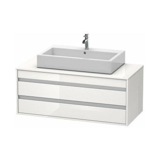 Duravit Ketho M&oacute;dulo Mural 6656, 2 Cajones, 1200mm, Para Lavabo - Duravit